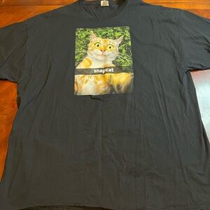 Snapcat Black  T-Shirt Unixex size 2XL…like New A.270